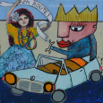 "En route, en merco" duo avec Mika, 40x40cm / 550 eur.