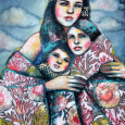 "Trois coeurs à l'unisson" 92x73cm / 1800 eur.