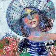 "Portrait à la marinière" 50x50cm / 800 eur.
