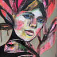 "Une fleur rare" 41x33cm / 480 eur.