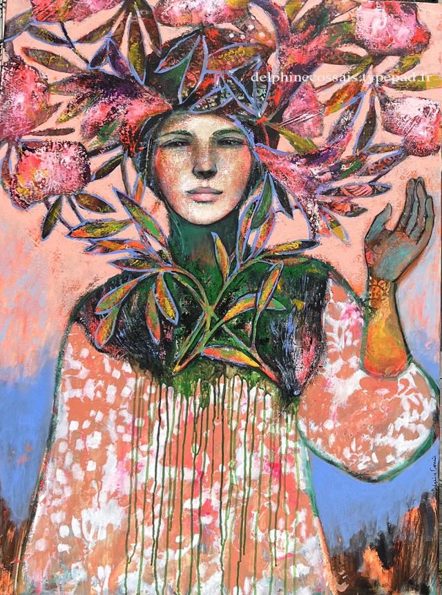 " La botaniste" 116x89 cm / 2300 eur.