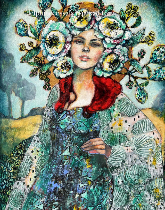 "Effusion bleue"  92x73cm / 1800 eur.