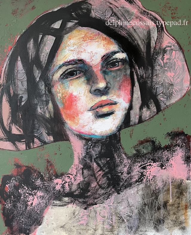"Une invitation" 60x50cm, sur toile, 850 eur.