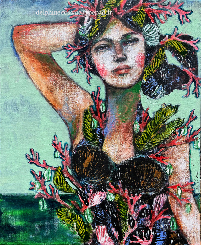 "La naïade" 61x50cm 980 eur.