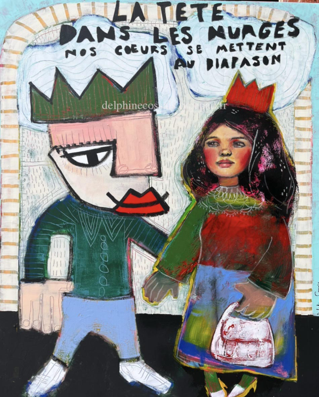 "La tête dans les nuages" duo avec Mika, 65x46cm / 1200 eur.