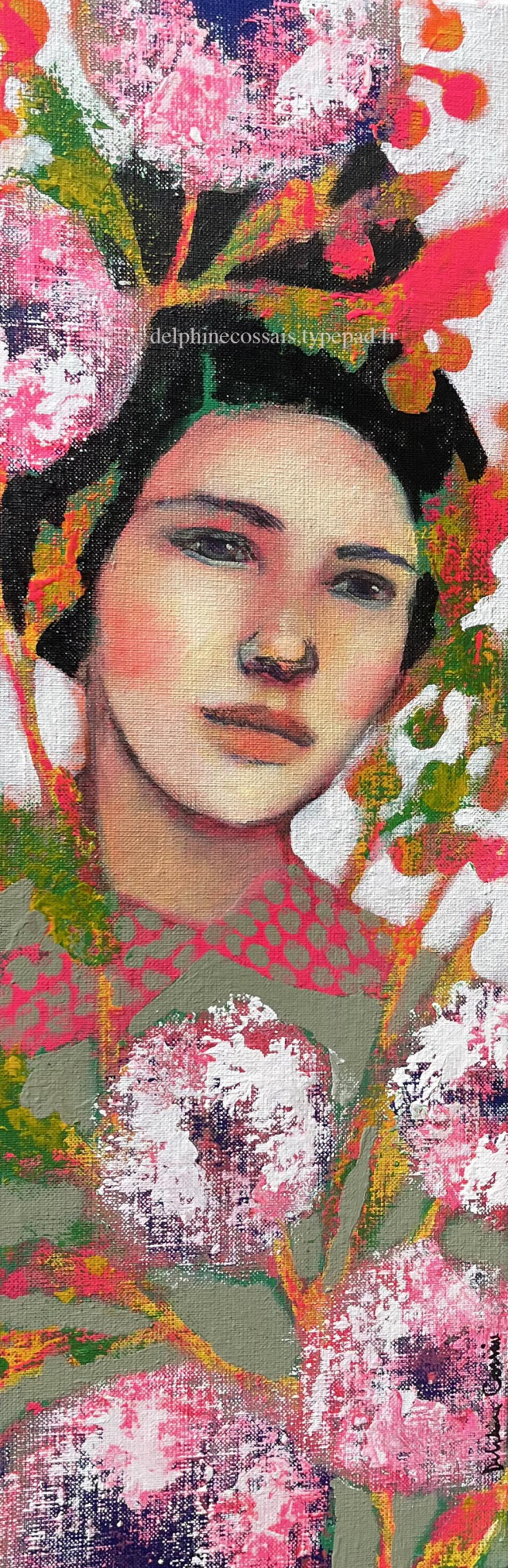 "La vie rêvée des fleurs" 20x60cm / 450 eur.